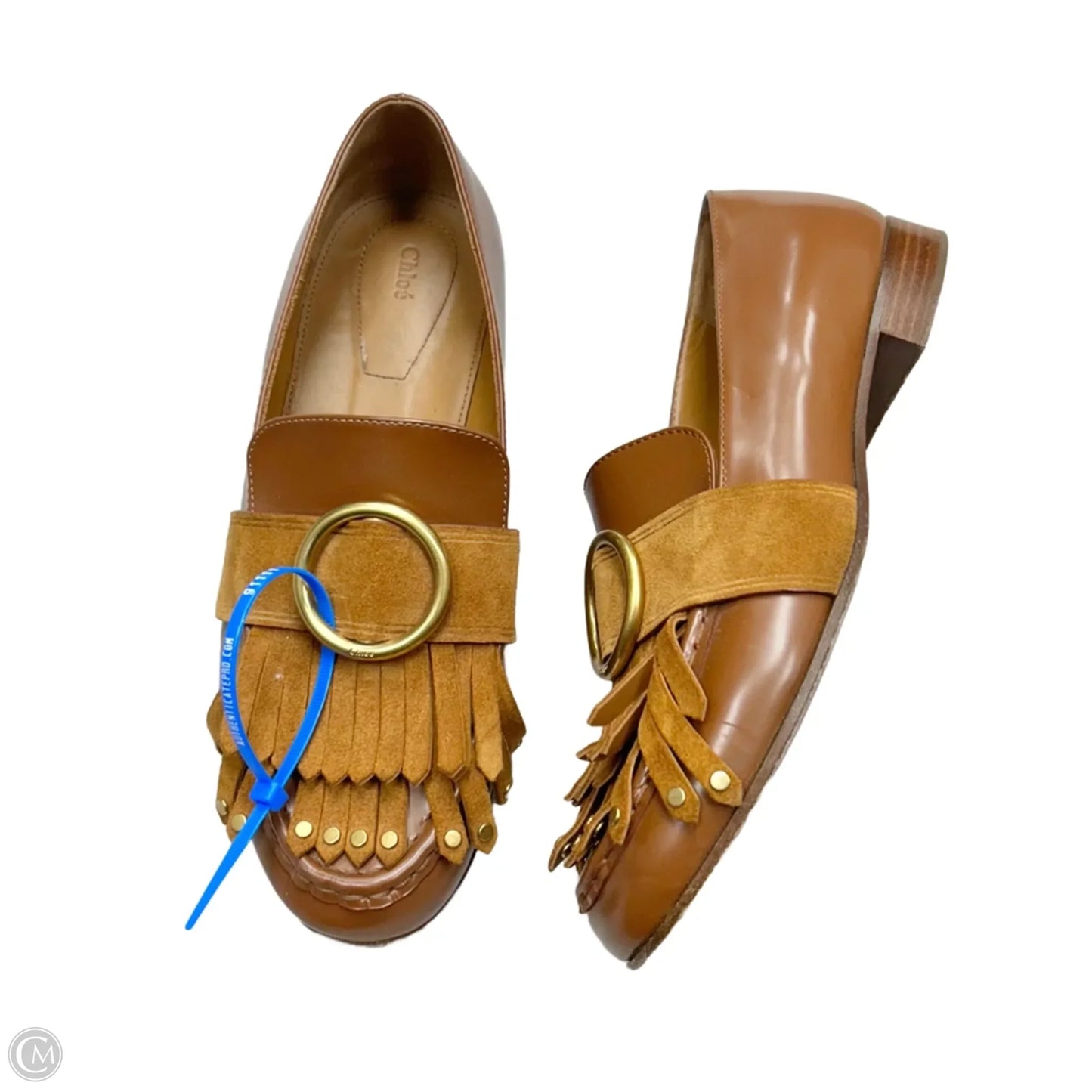 Shoes Luxury Designer By Chloe In Tan, Size: 8