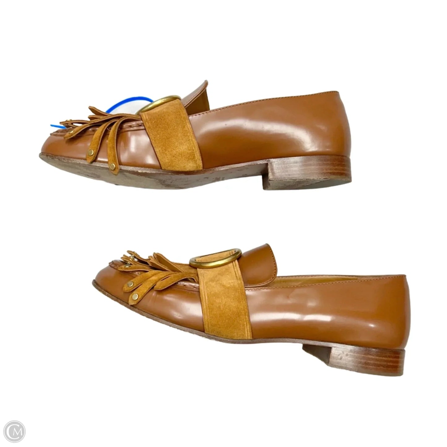 Shoes Luxury Designer By Chloe In Tan, Size: 8