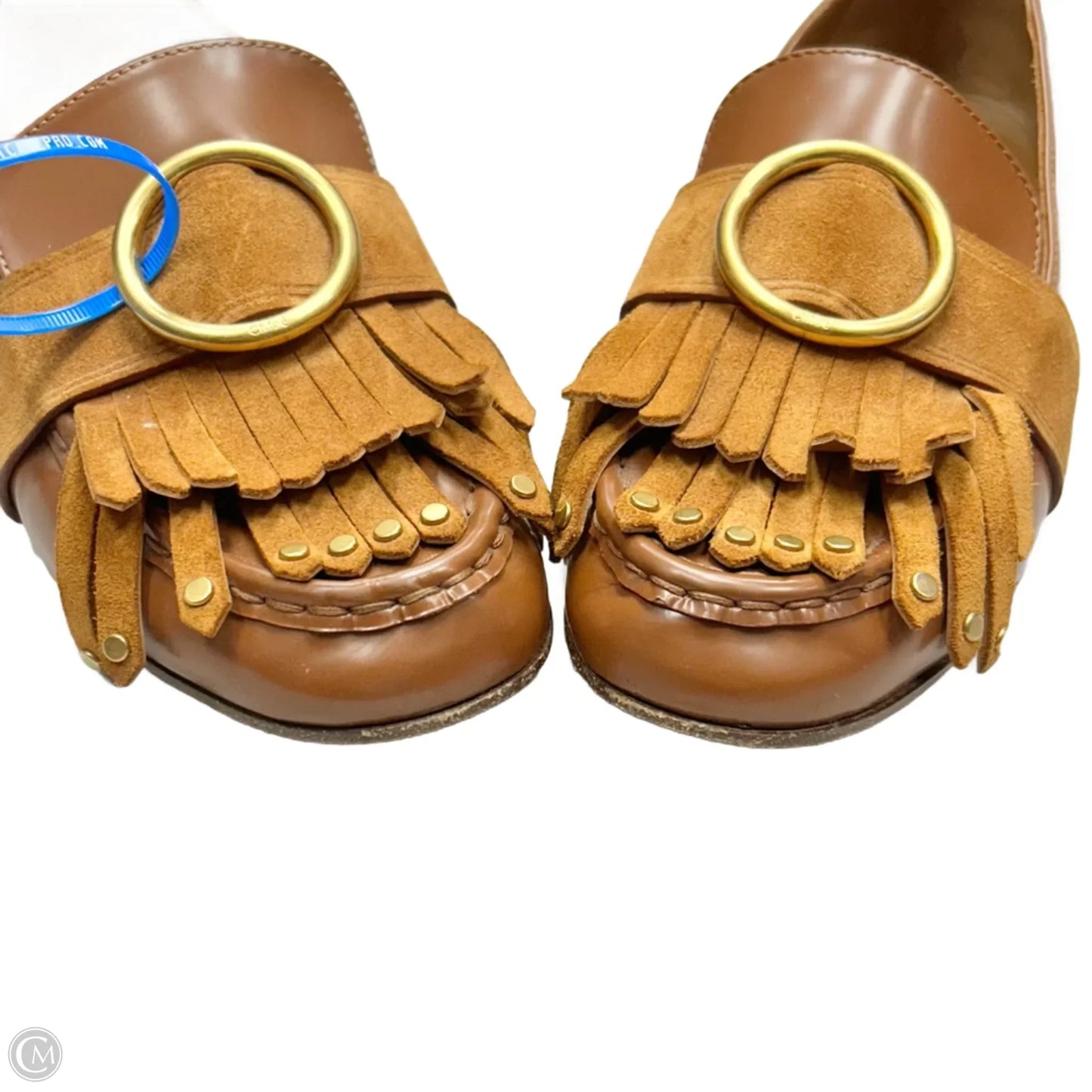 Shoes Luxury Designer By Chloe In Tan, Size: 8