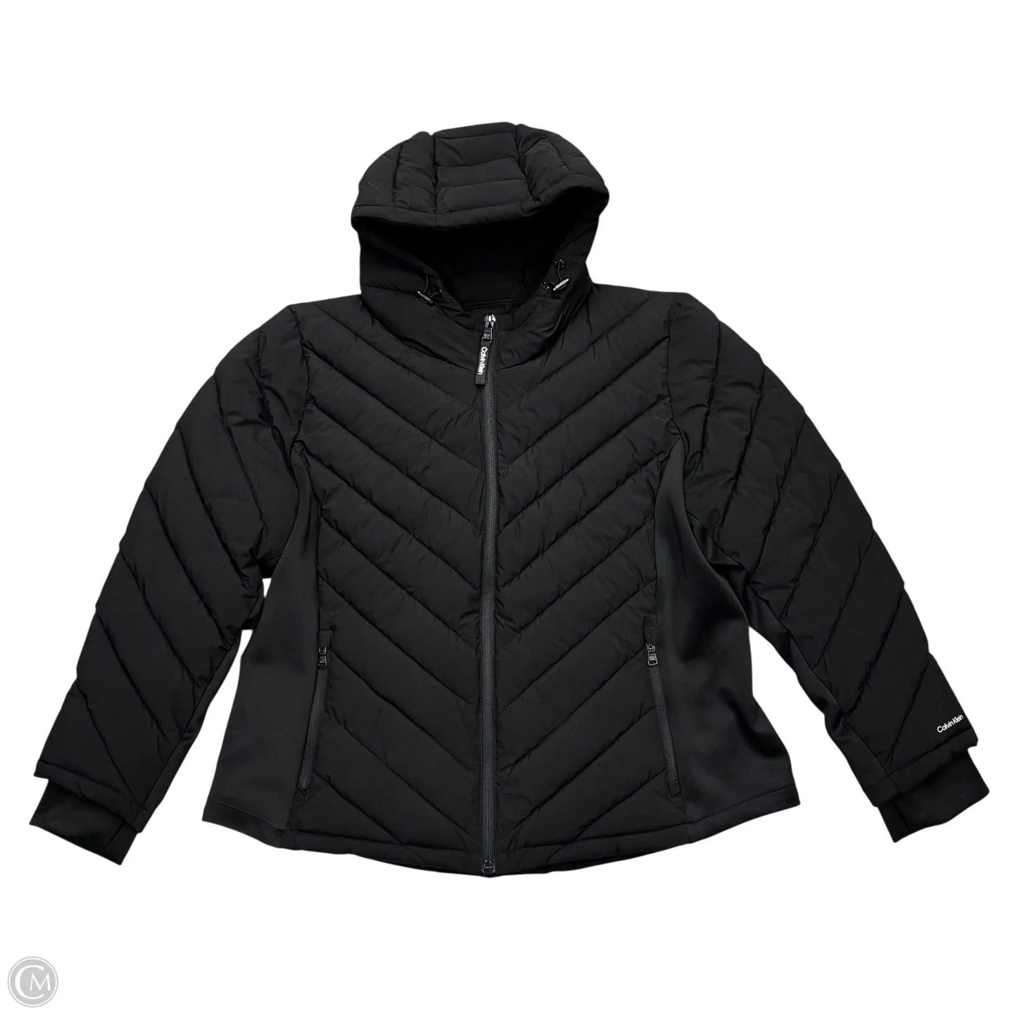 Coat Puffer & Quilted By Calvin Klein In Black, Size: 1x