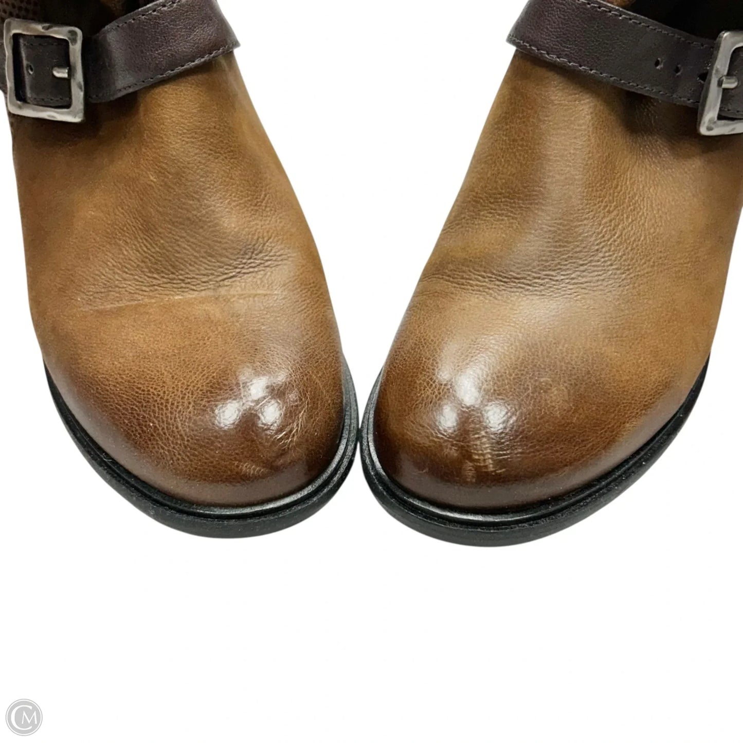 Boots Ankle Heels By Miz Mooz In Tan, Size: 10.5