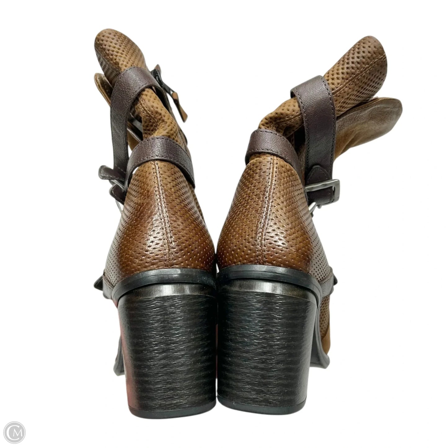 Boots Ankle Heels By Miz Mooz In Tan, Size: 10.5