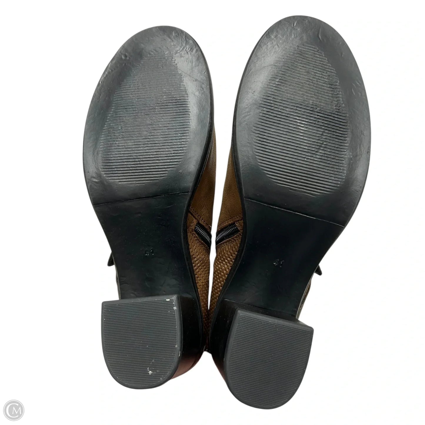 Boots Ankle Heels By Miz Mooz In Tan, Size: 10.5