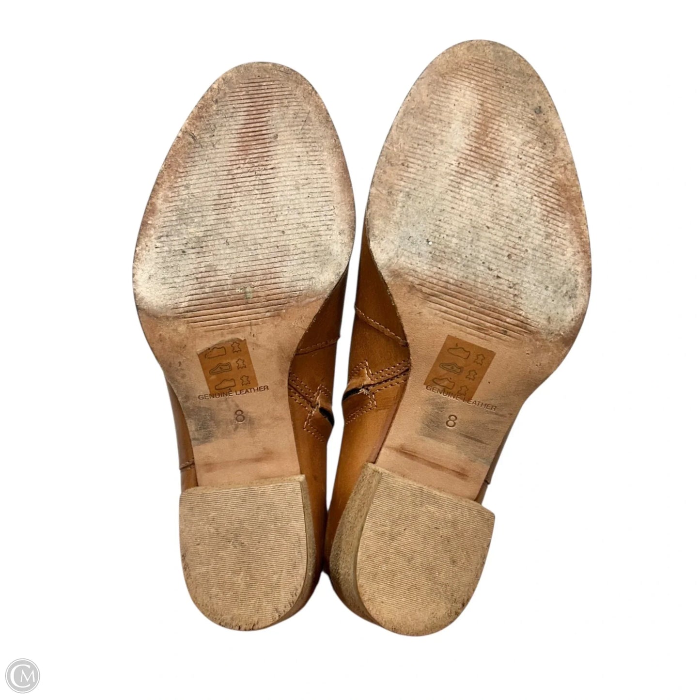 Boots Ankle Heels By Madewell In Tan, Size: 8