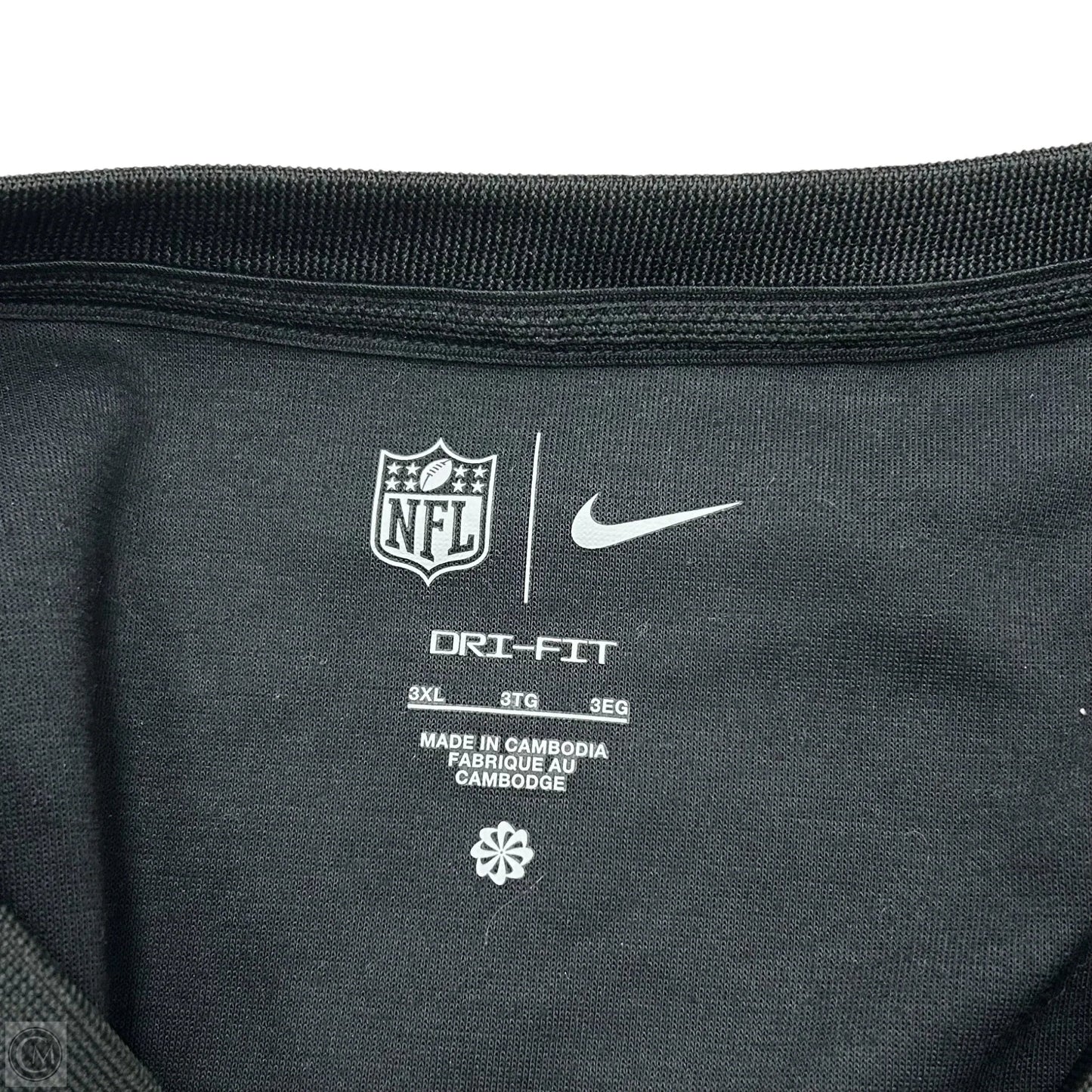 Athletic Jacket By Nfl In Black, Size: 3x