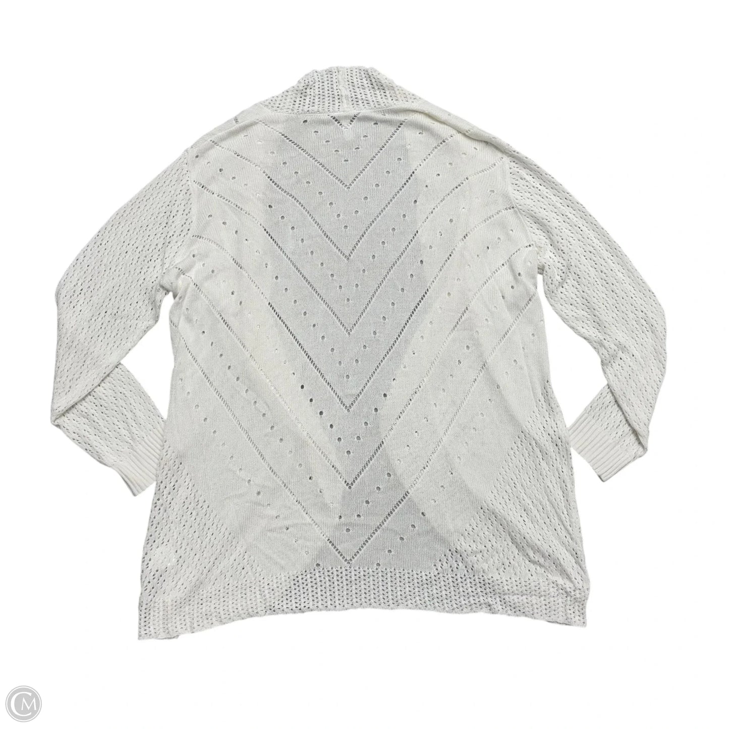 Sweater Cardigan By Tianzhut In Cream, Size: 2x