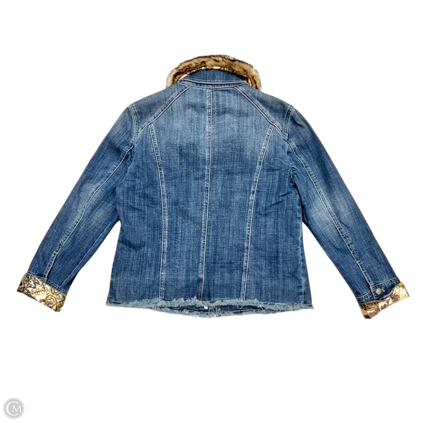 Jacket Denim By Chicos In Blue Denim, Size: M