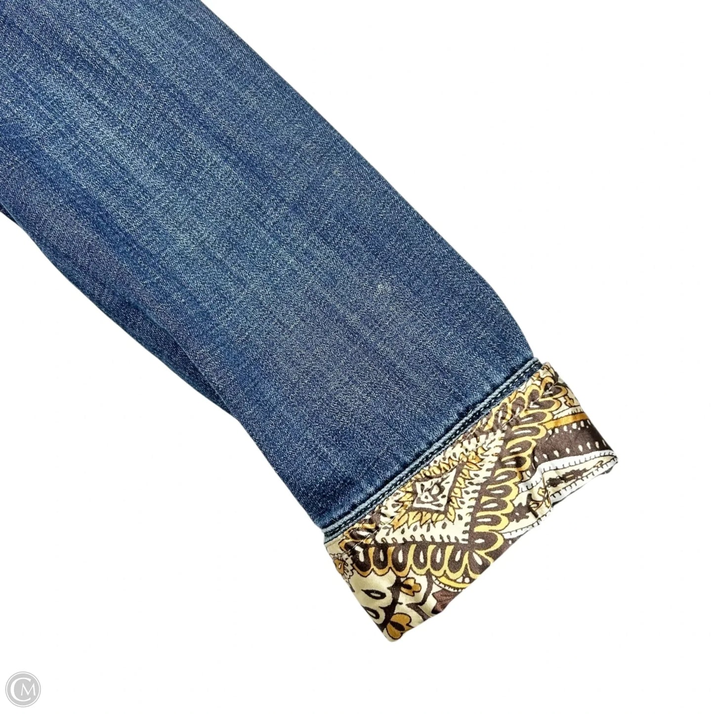 Jacket Denim By Chicos In Blue Denim, Size: M