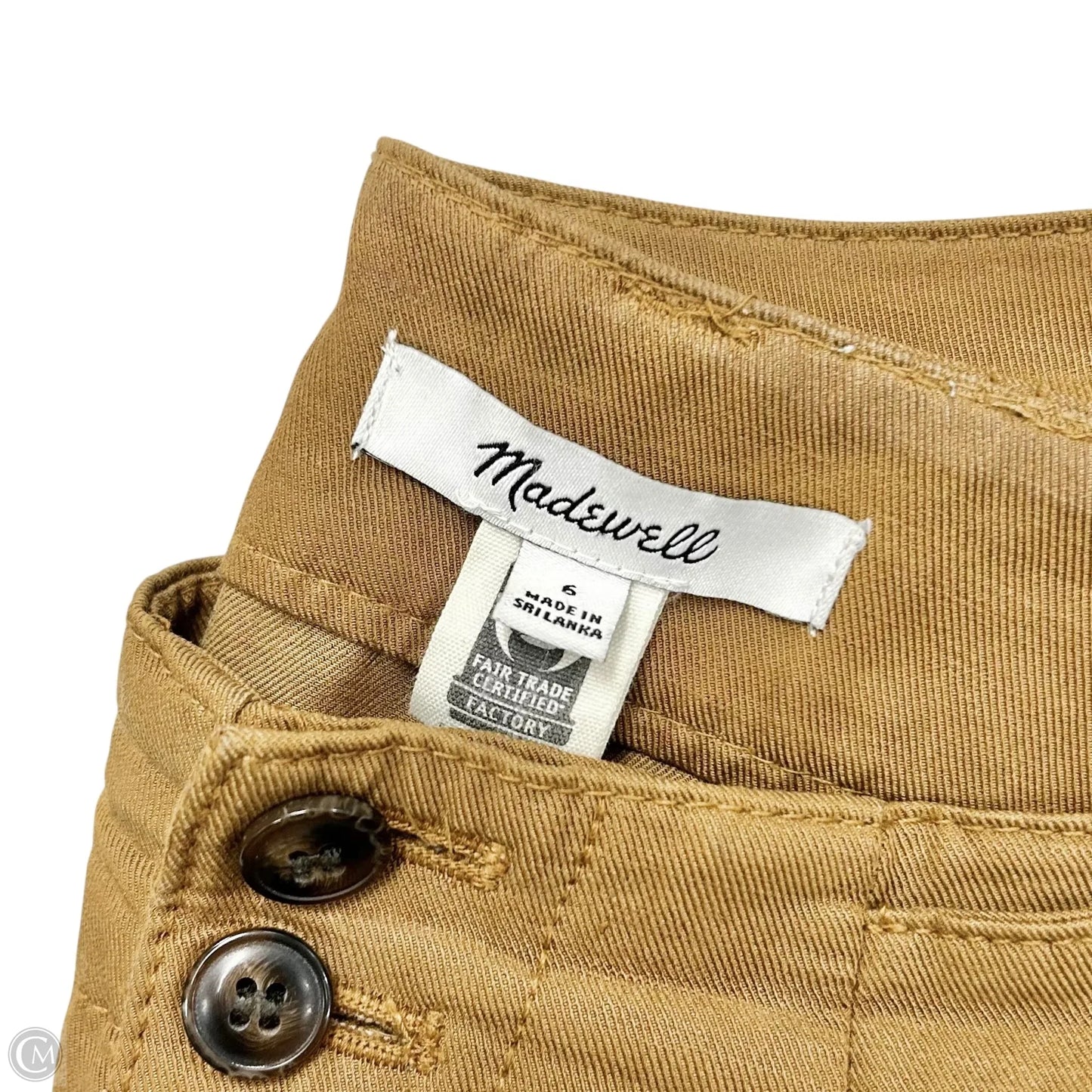 Pants Wide Leg By Madewell In Tan, Size: 6