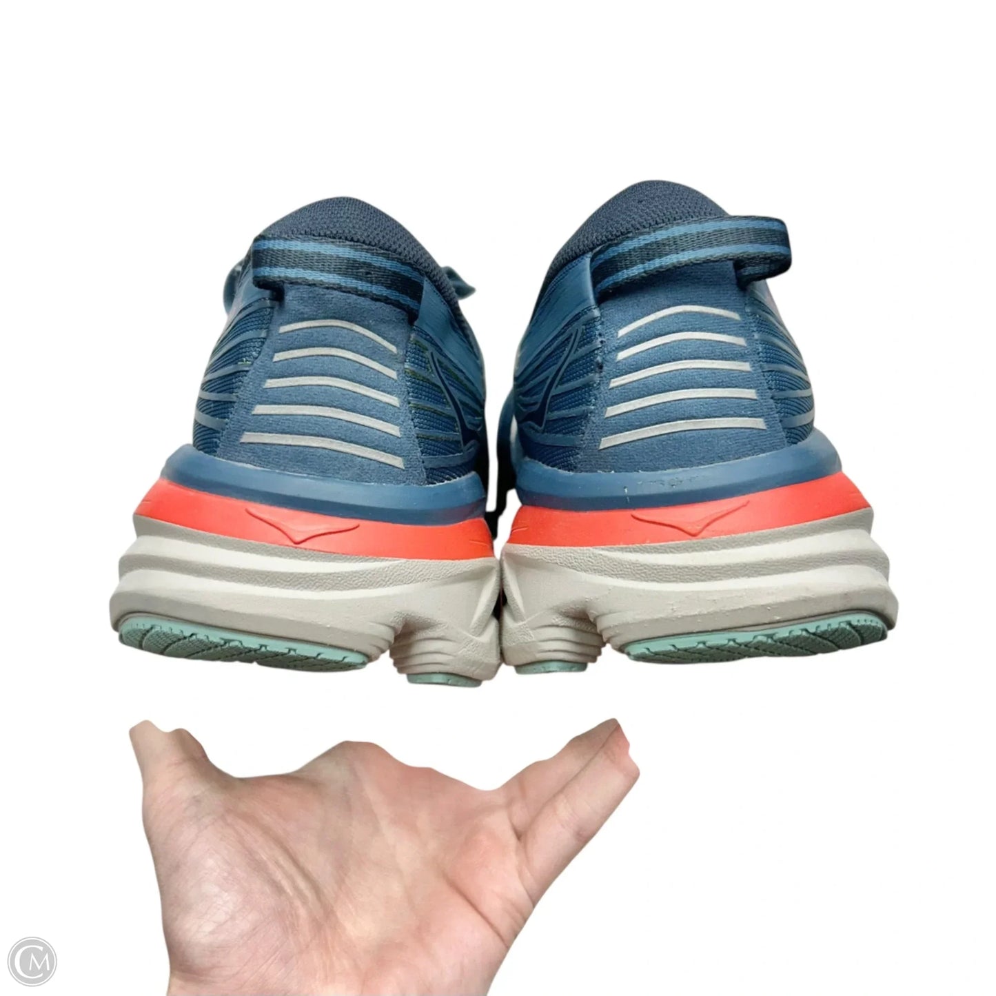 Shoes Athletic By Hoka In Blue & Grey, Size: 8