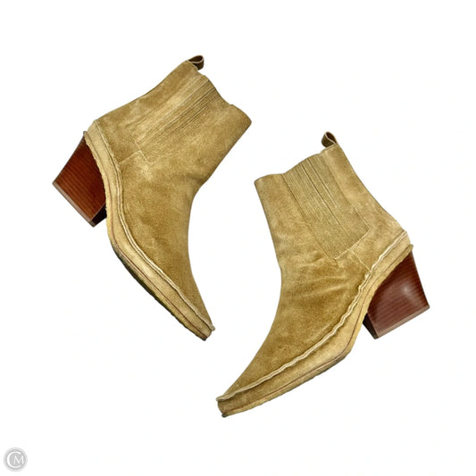 Boots Designer By Tory Burch In Tan, Size: 9.5