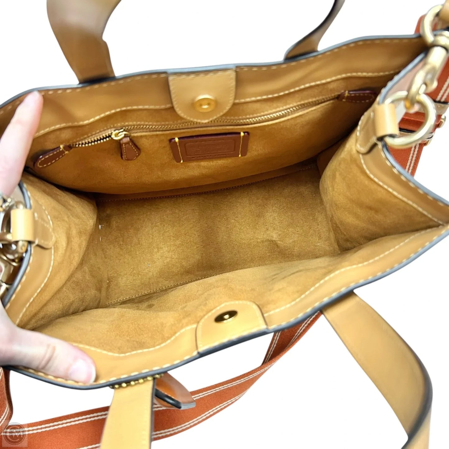 Handbag Designer By Coach, Size: Large