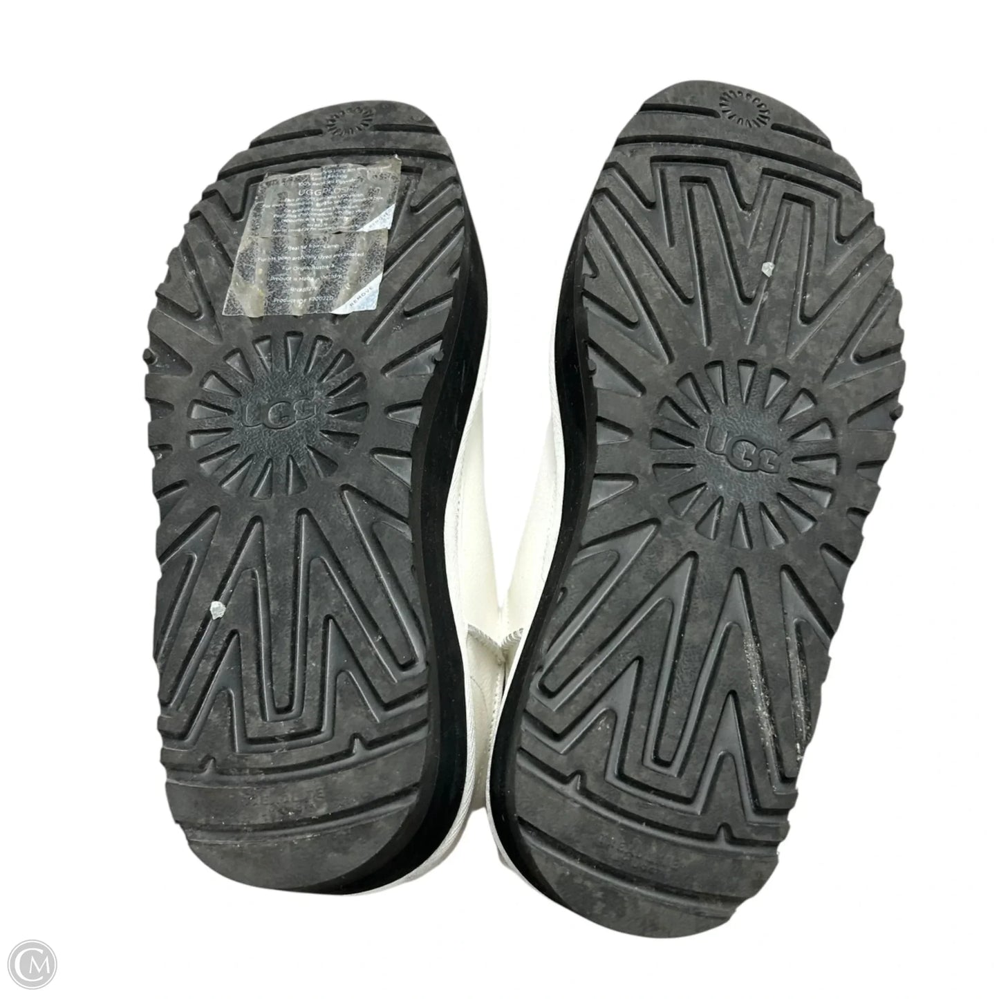 Boots Designer By Ugg In Black & White, Size: 9