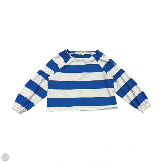 Top Long Sleeve By Maeve In Striped Pattern, Size: L