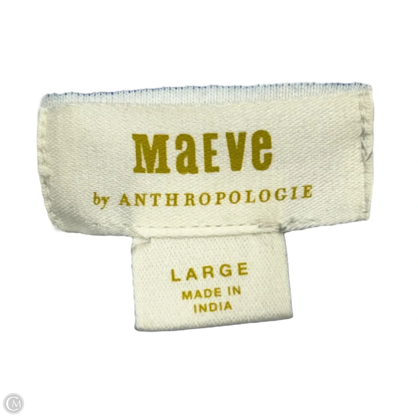 Top Long Sleeve By Maeve In Striped Pattern, Size: L