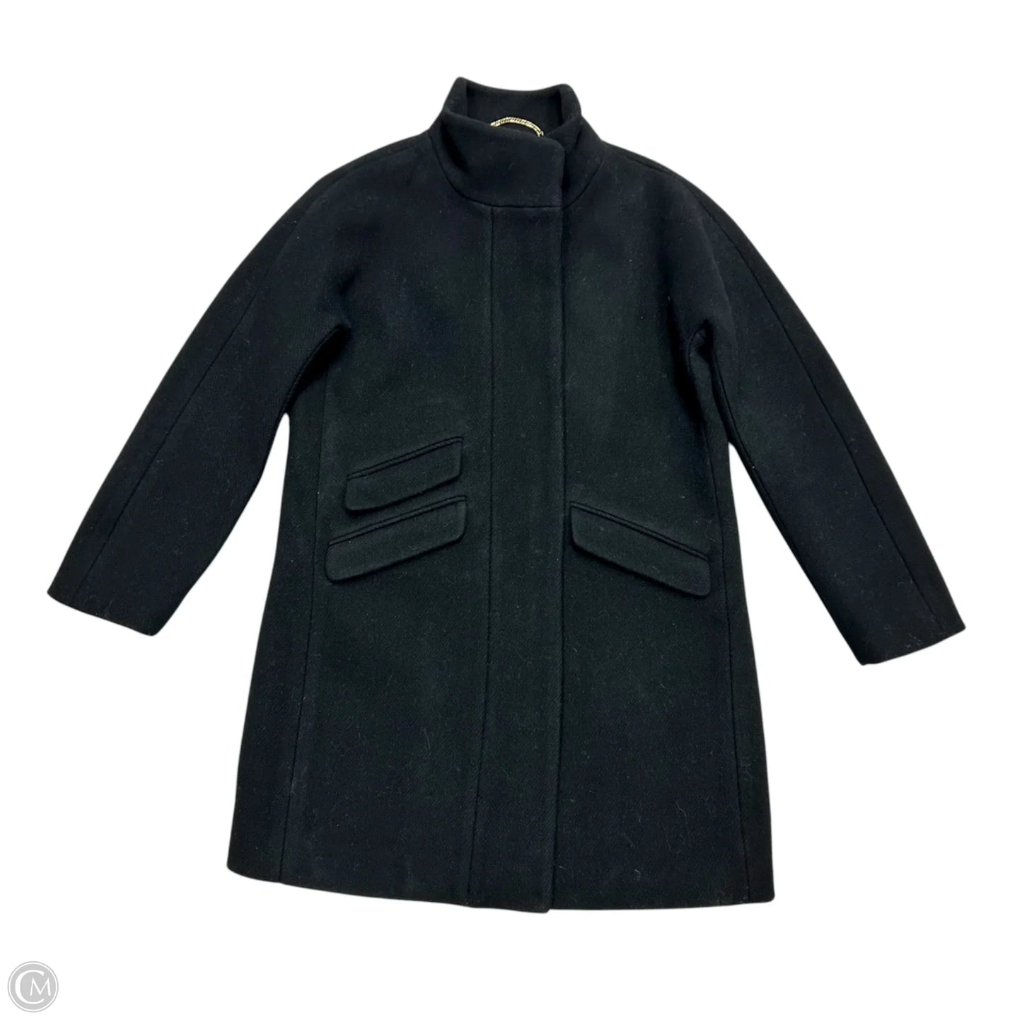 Coat Peacoat By J. Crew In Black, Size: Mp