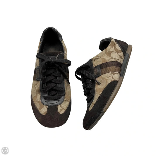 Shoes Designer By Coach In Brown & Tan, Size: 6