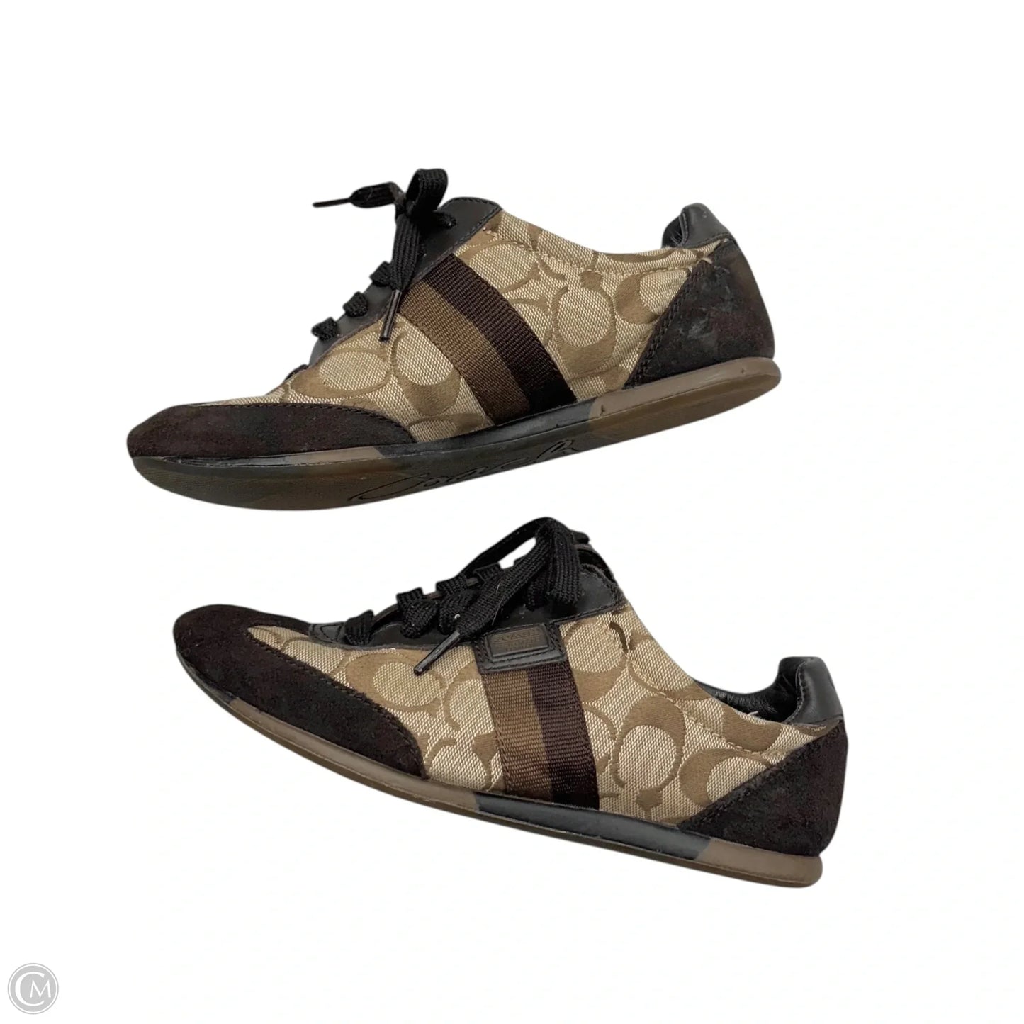 Shoes Designer By Coach In Brown & Tan, Size: 6