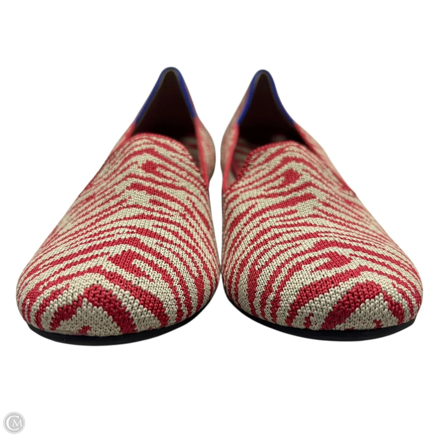 Shoes Flats By Rothys In Red & Tan, Size: 6