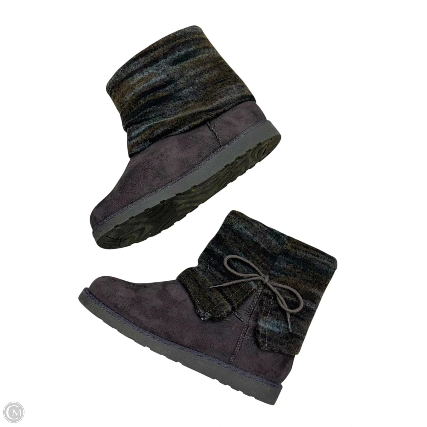 Boots Ankle Flats By So In Grey, Size: 6