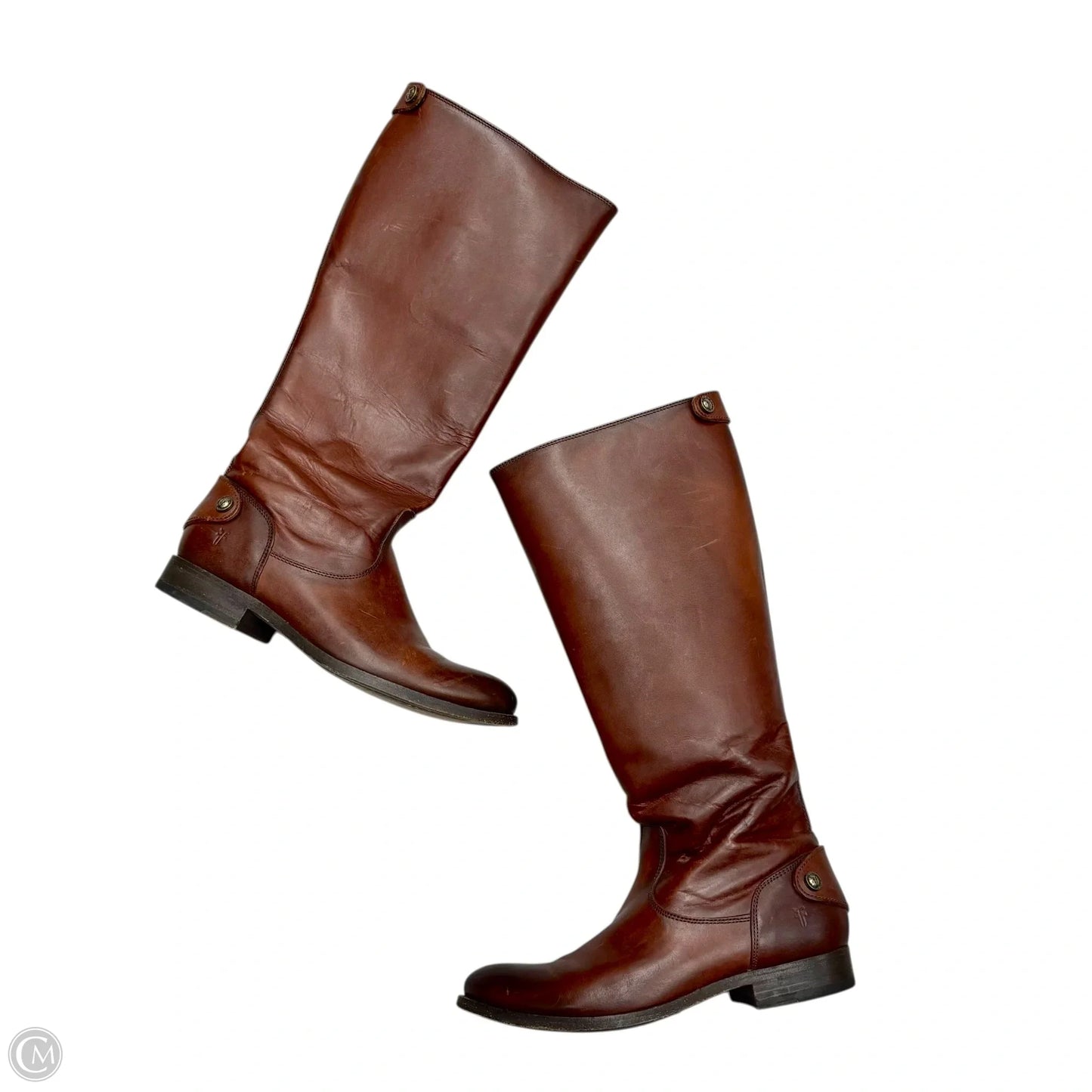 Boots Designer By Frye In Brown, Size: 5