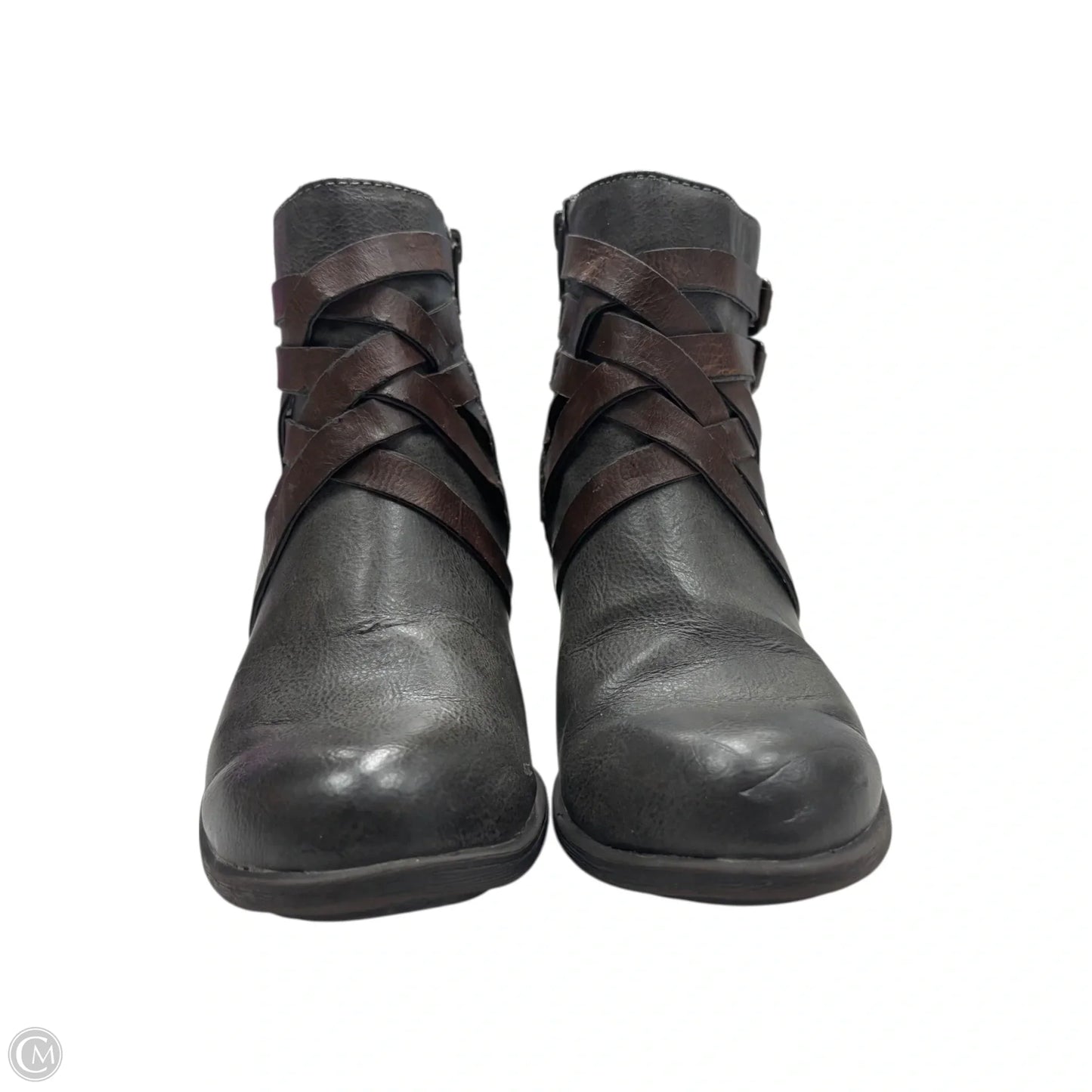 Boots Ankle Heels By Sofft In Grey, Size: 7