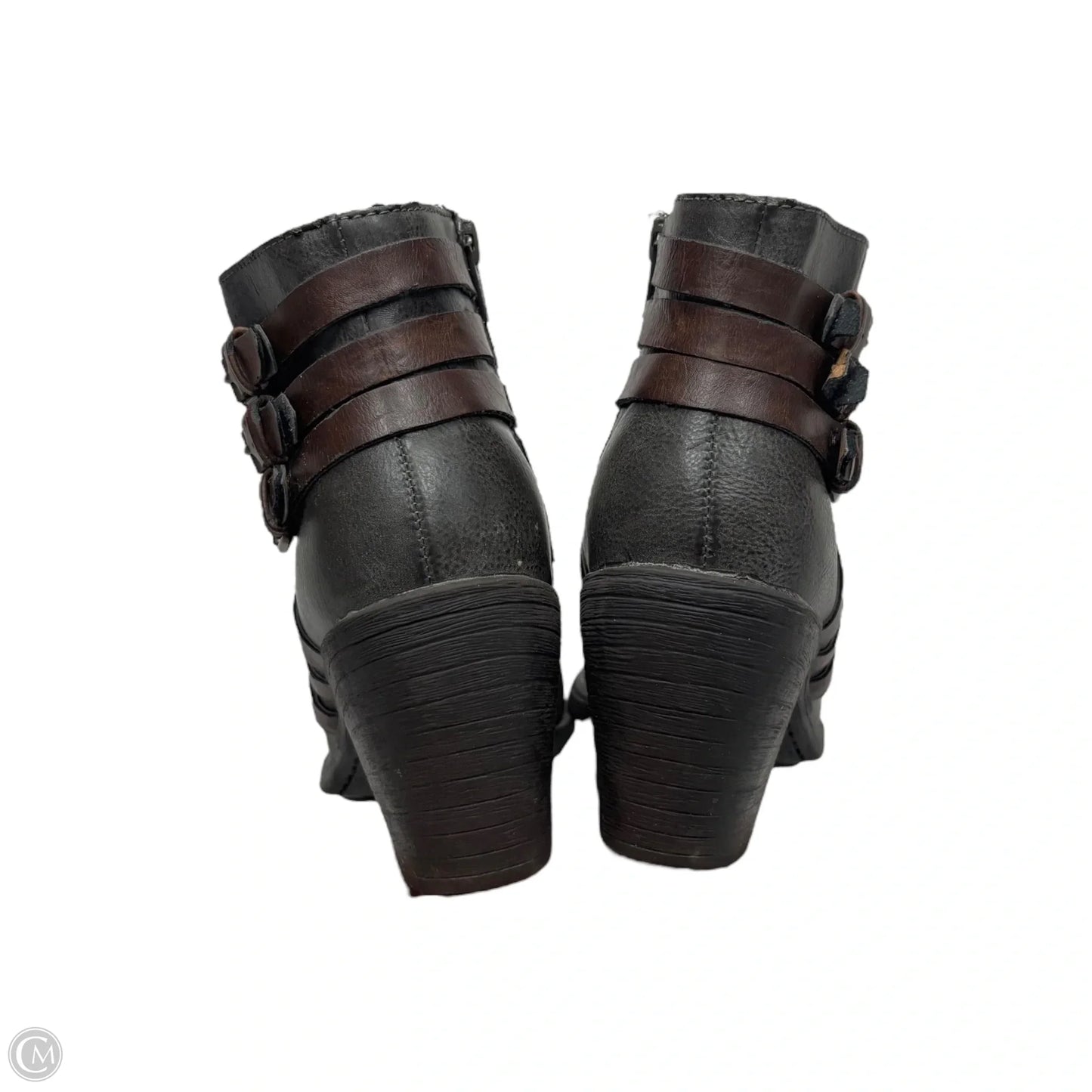 Boots Ankle Heels By Sofft In Grey, Size: 7