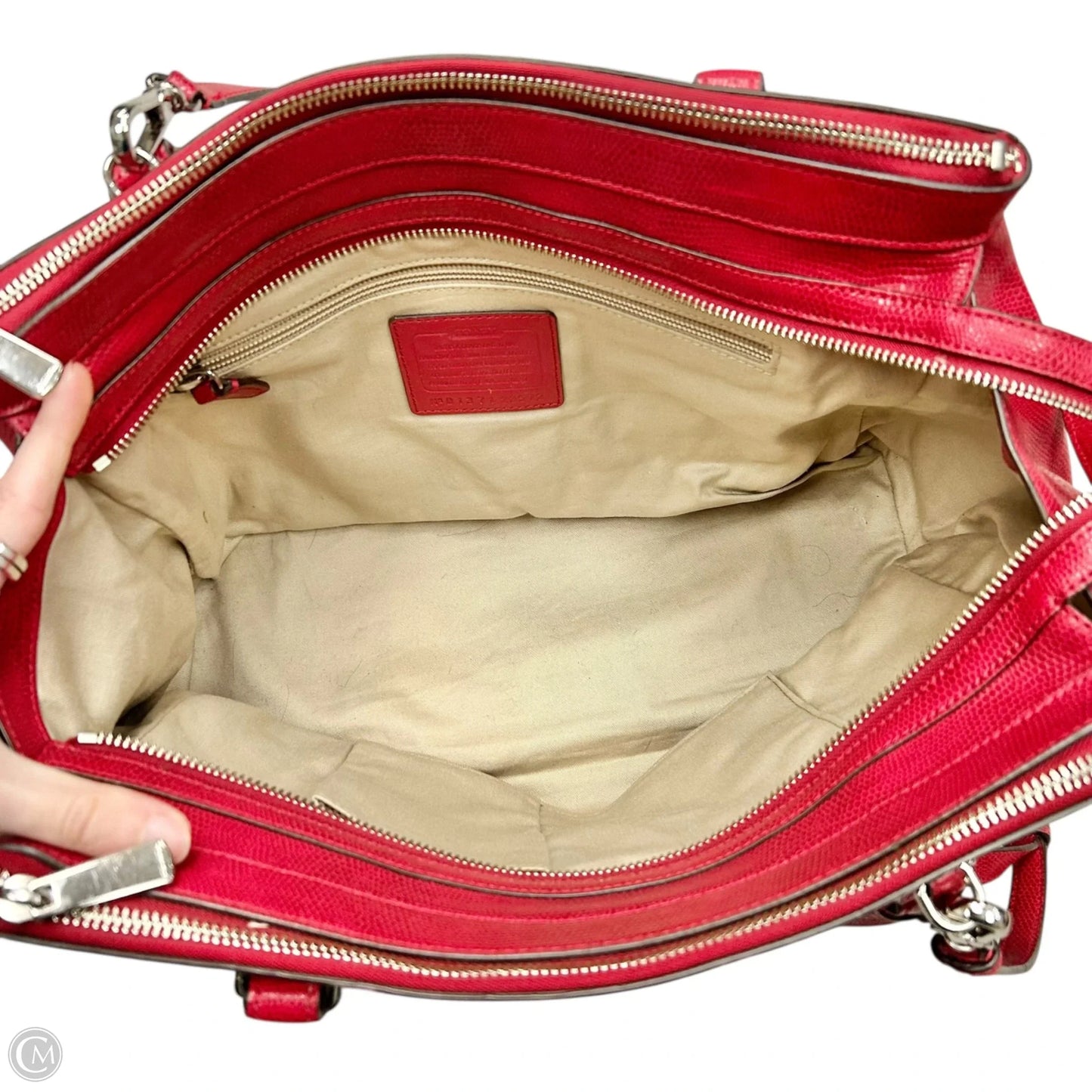 Handbag Designer By Coach, Size: Large