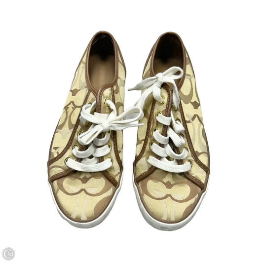 Shoes Designer By Coach In Tan, Size: 6