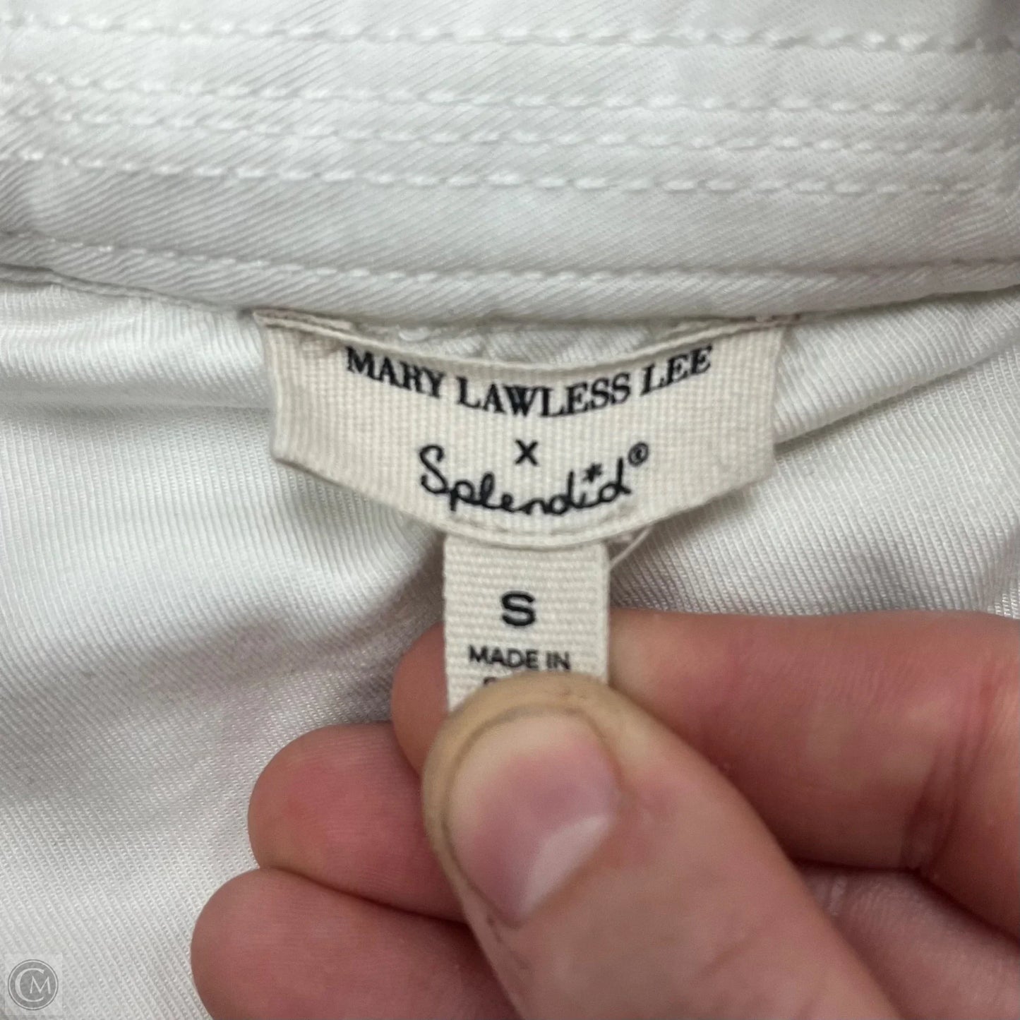 Coat Trench Coat By Splendid In White, Size: S