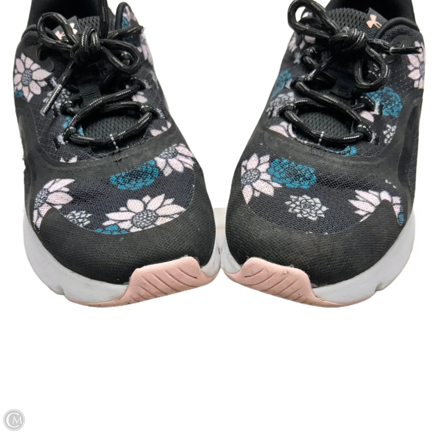 Shoes Athletic By Under Armour In Floral Print, Size: 7
