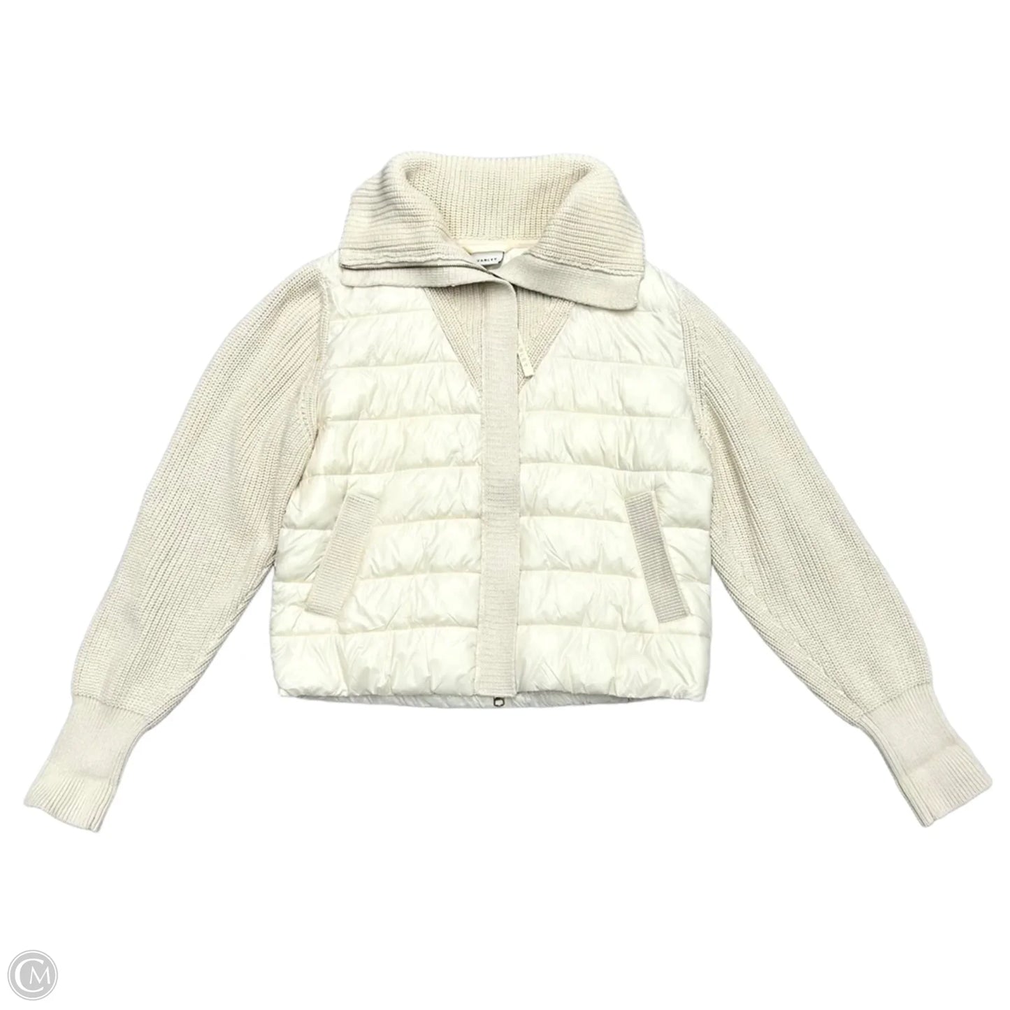 Coat Puffer & Quilted By Varley In Tan, Size: M