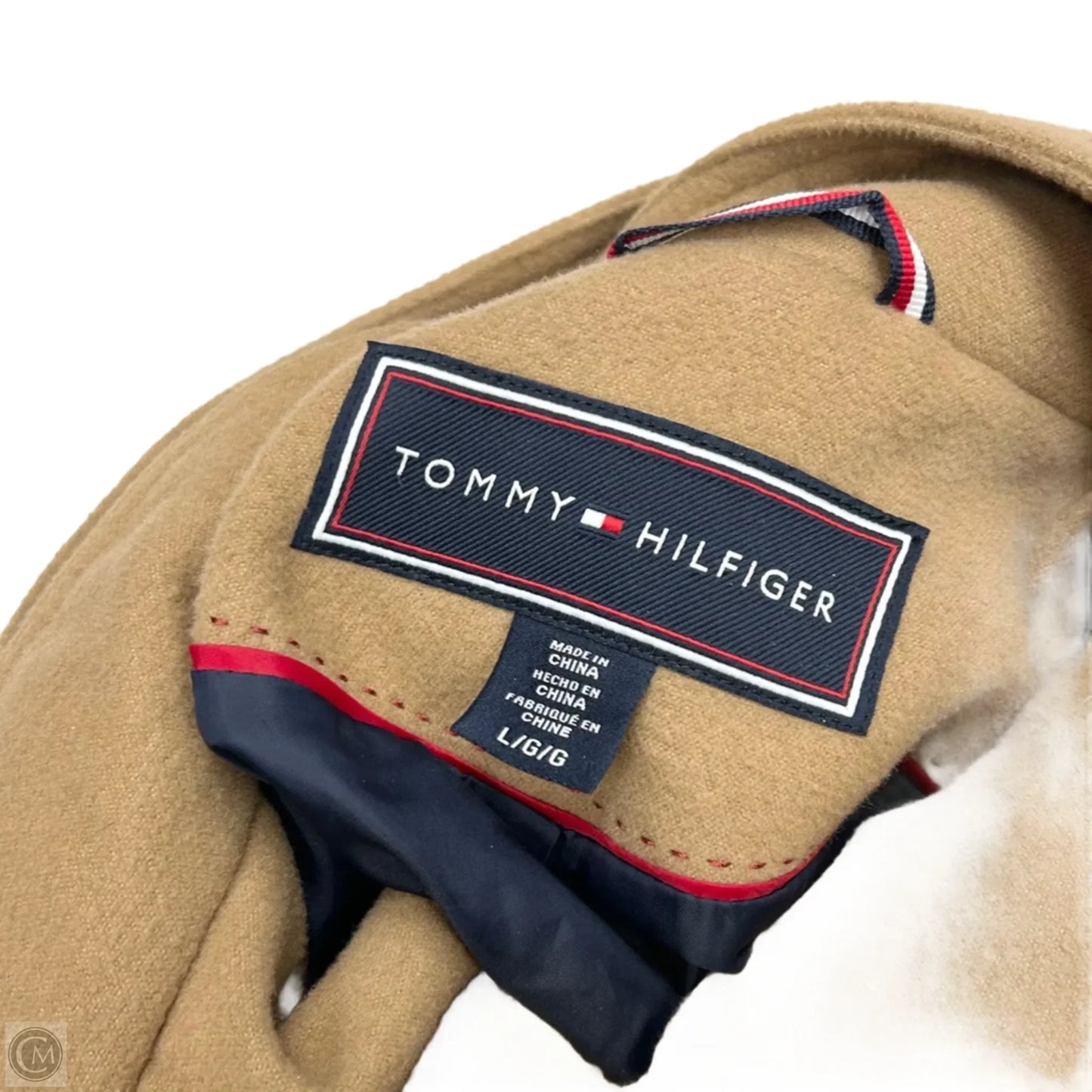 Coat Peacoat By Tommy Hilfiger In Tan, Size: L