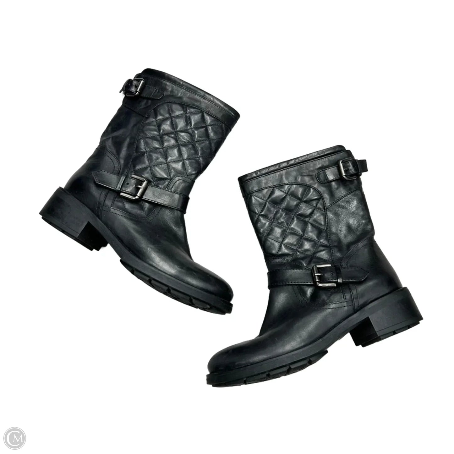 Boots Mid-calf Flats By Aquatalia In Black, Size: 6