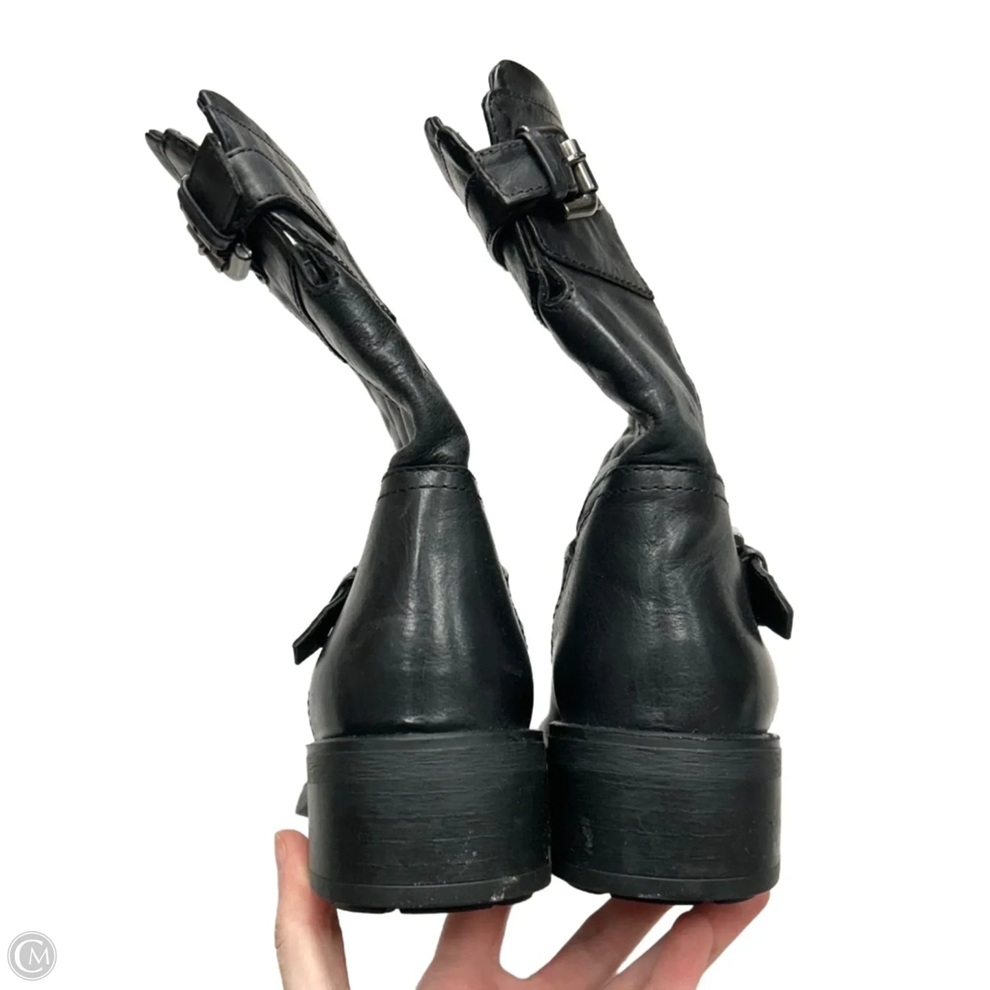 Boots Mid-calf Flats By Aquatalia In Black, Size: 6