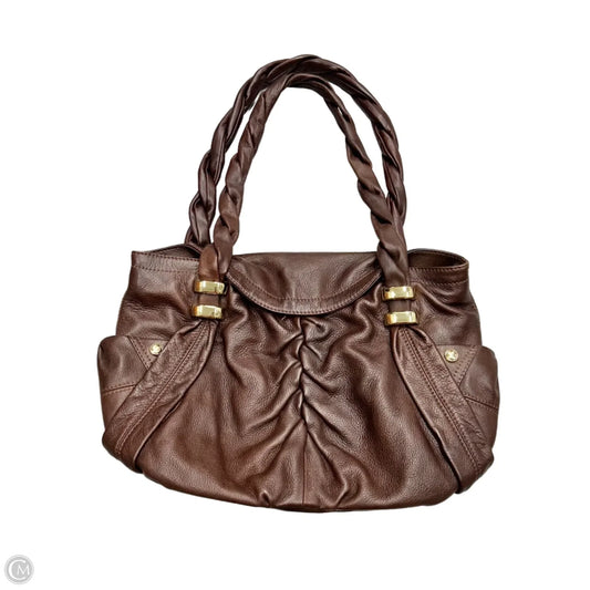 Handbag Leather By B. Makowsky, Size: Medium