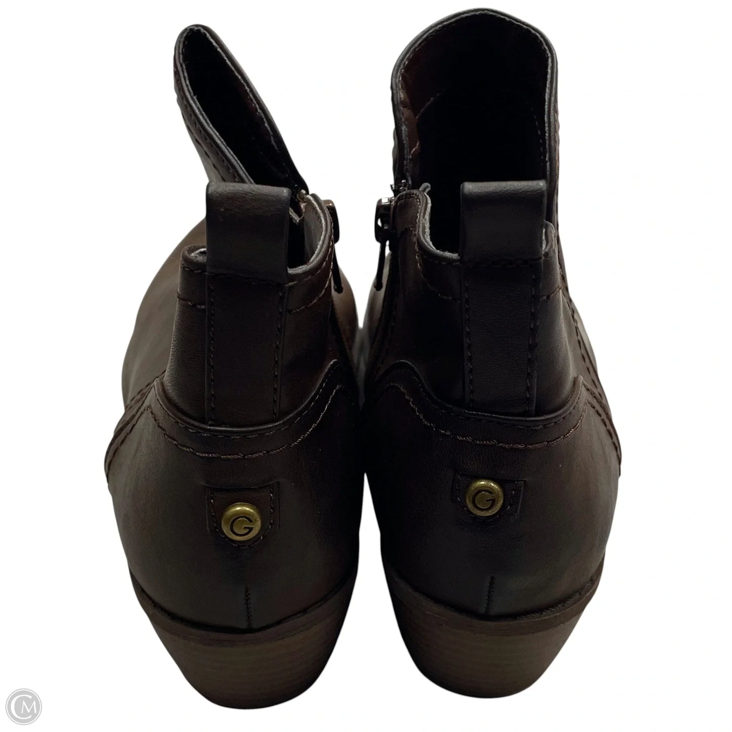 Boots Ankle Heels By G By Guess In Brown, Size: 7.5