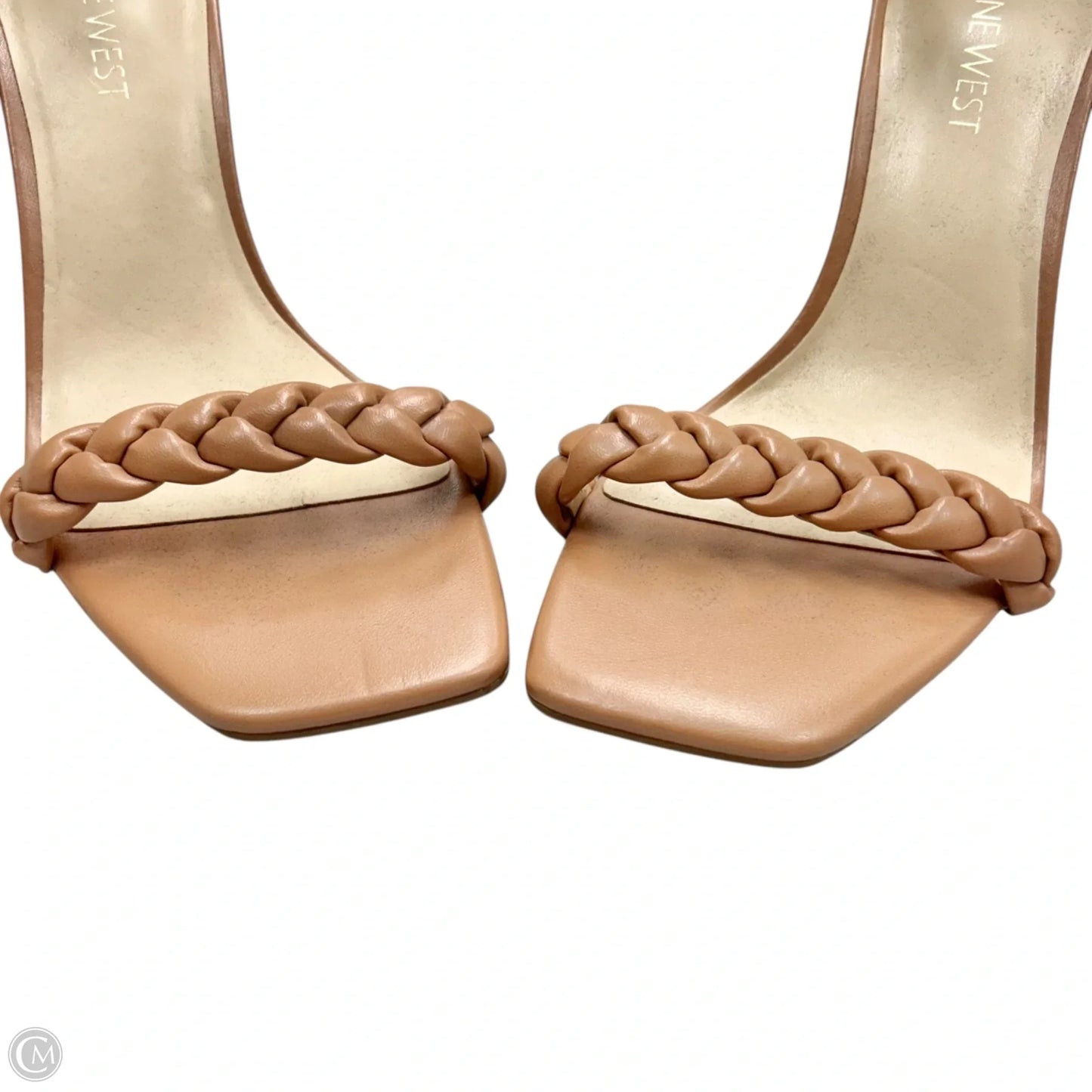 Sandals Heels Block By Nine West In Tan, Size: 8