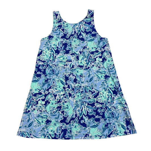 Dress Designer By Lilly Pulitzer In Blue & White, Size: L