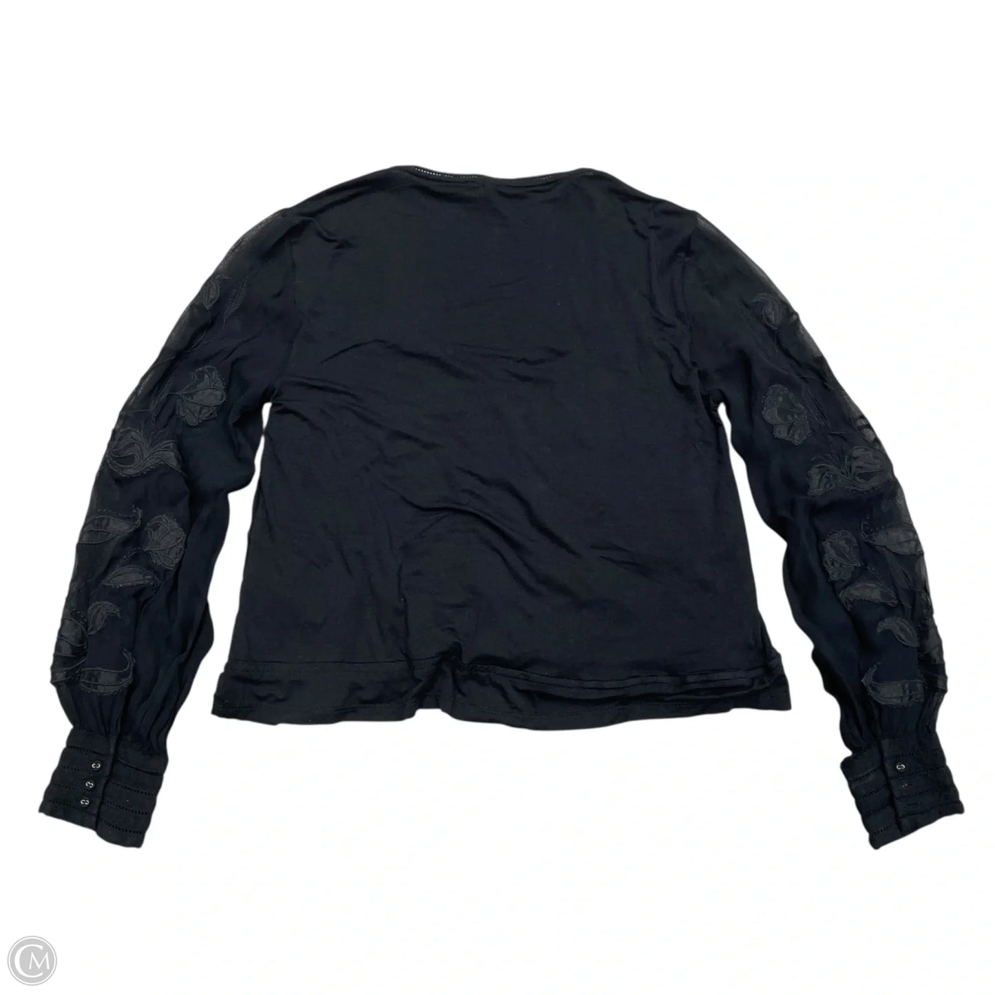 Top Long Sleeve By Anthropologie In Black, Size: Xs