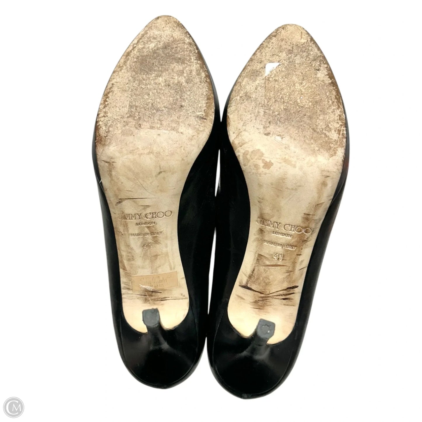 Shoes Luxury Designer By Jimmy Choo In Black, Size: 10.5