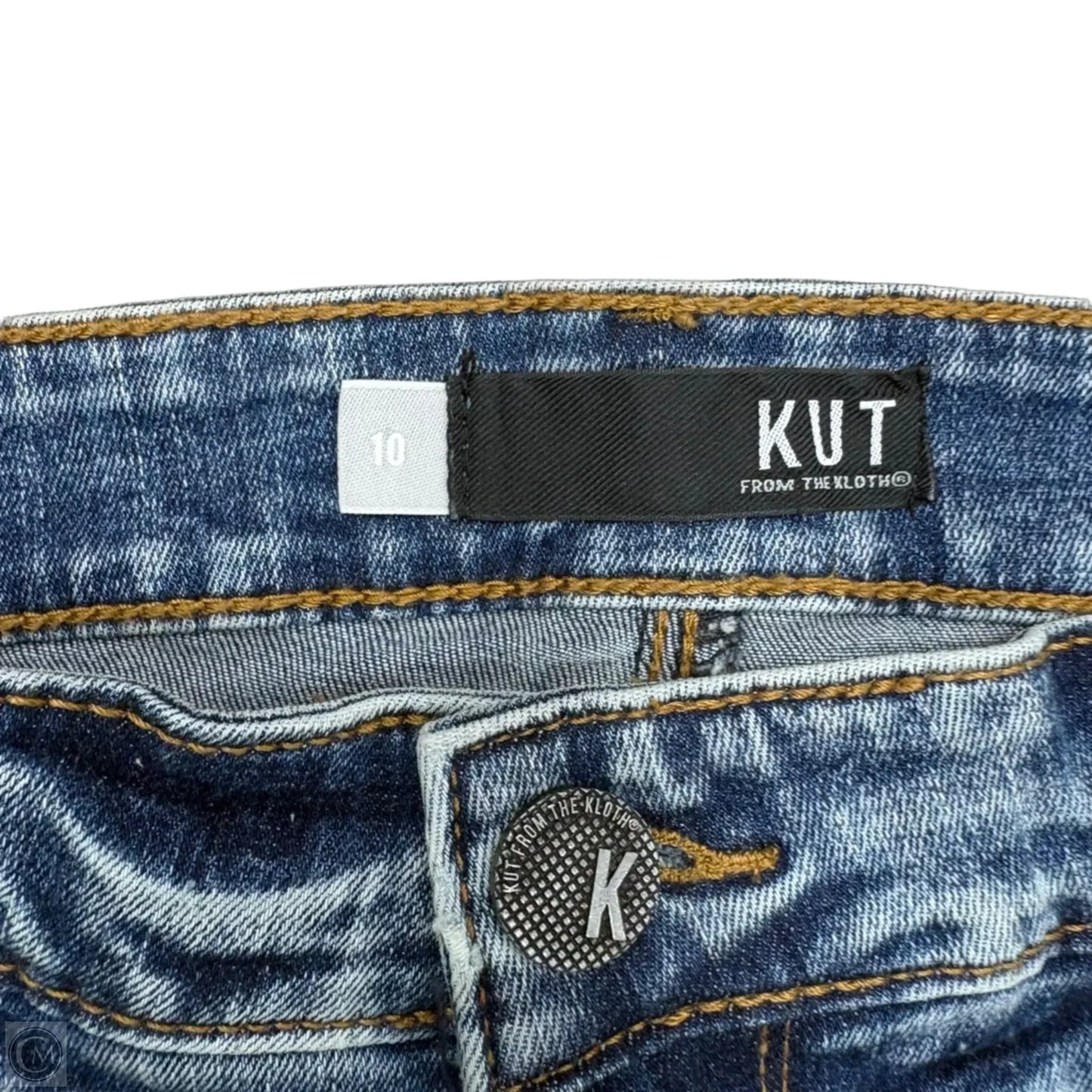Jeans Boot Cut By Kut In Blue Denim, Size: 10