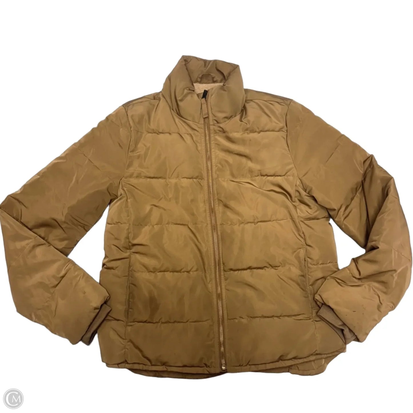 Coat Puffer & Quilted By Gap In Tan, Size: S