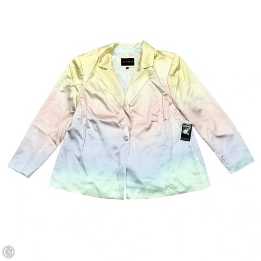 Blazer By Eloquii In Rainbow Print, Size: 1x