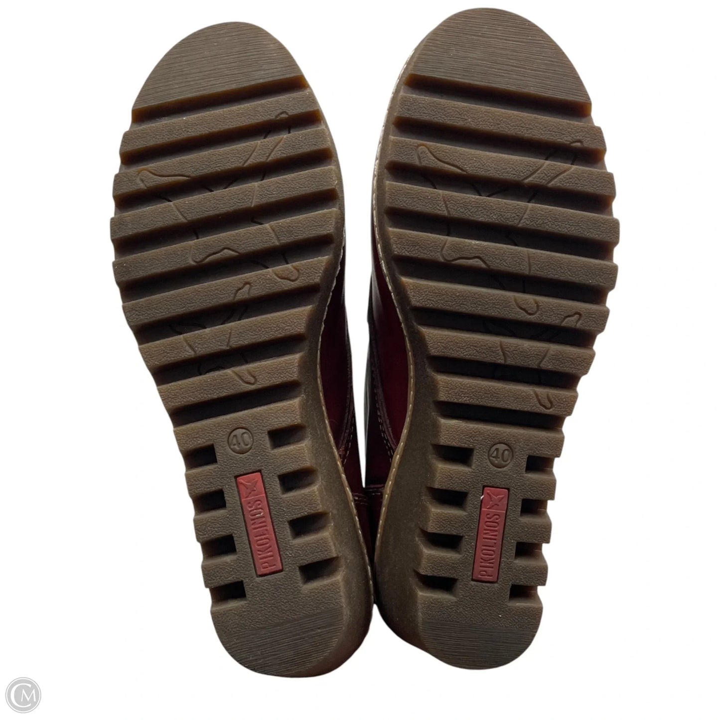Boots Ankle Heels By Pikolinos In Maroon, Size: 9.5
