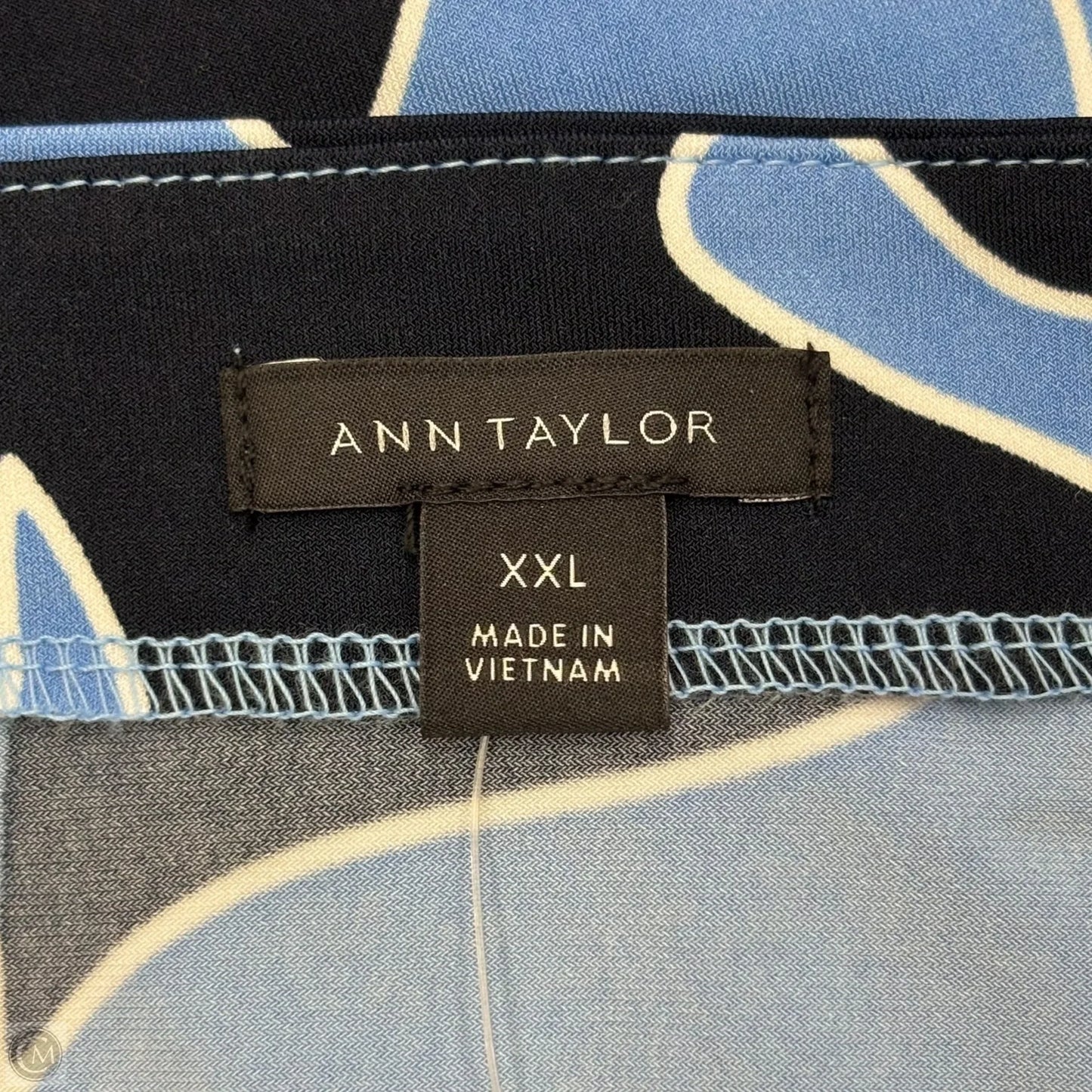Top Long Sleeve By Ann Taylor In Blue, Size: Xxl