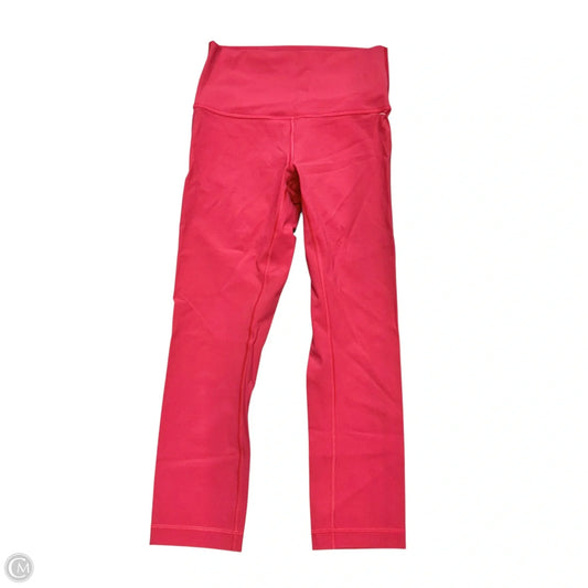 Athletic Leggings Capris By Lululemon In Red, Size: S