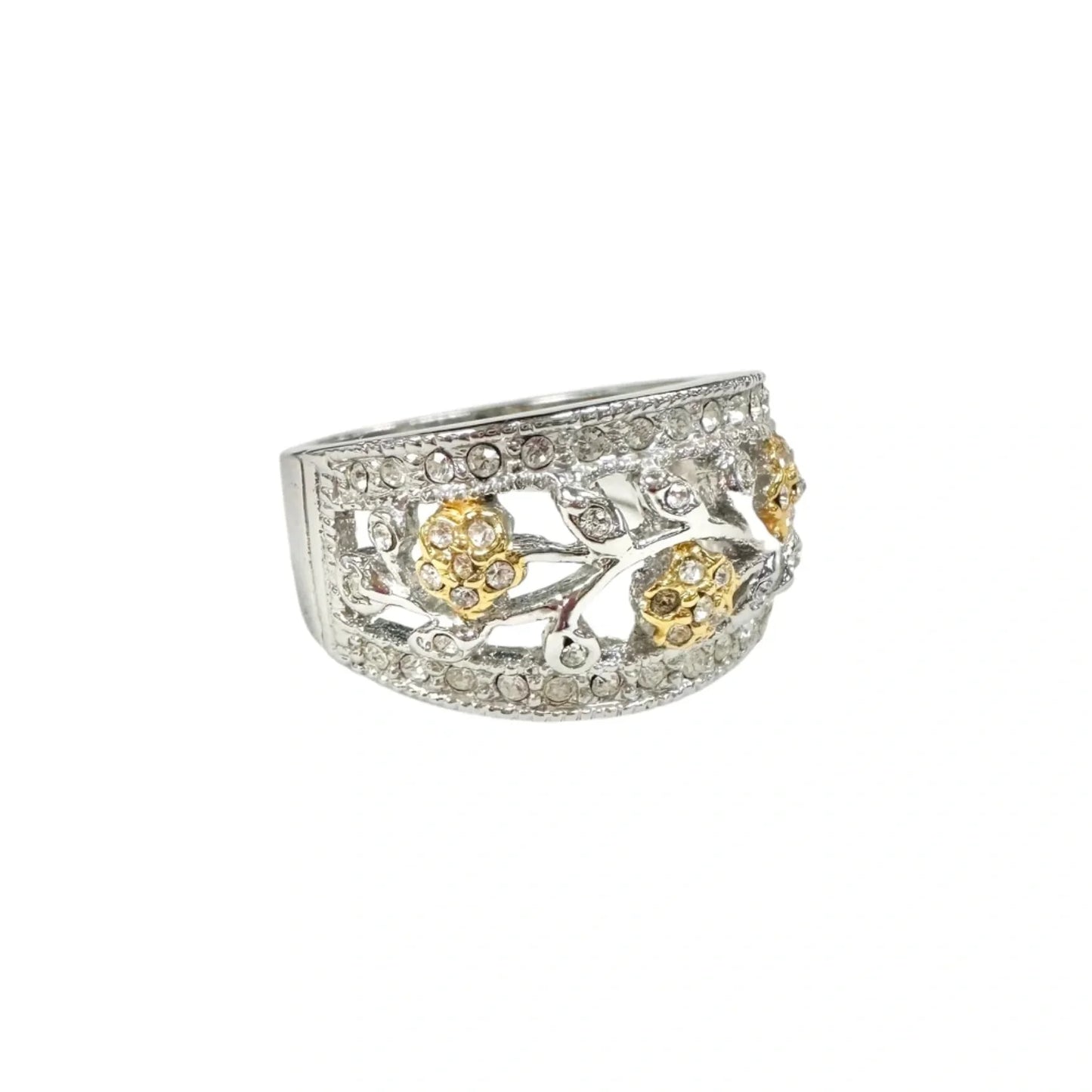 Ring Sterling Silver/18k, Size: 8