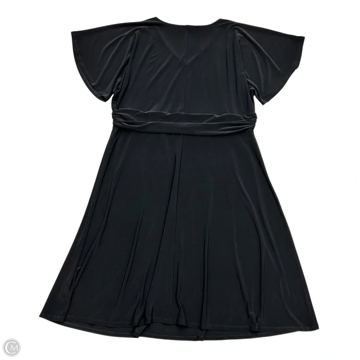 Dress Casual Midi By Dennis Basso Qvc In Black, Size: 2x