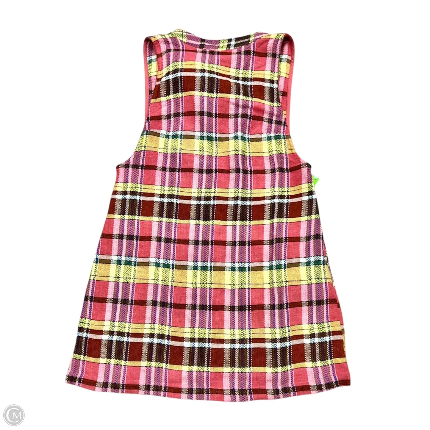 Tunic Sleeveless By Free People In Plaid Pattern, Size: S